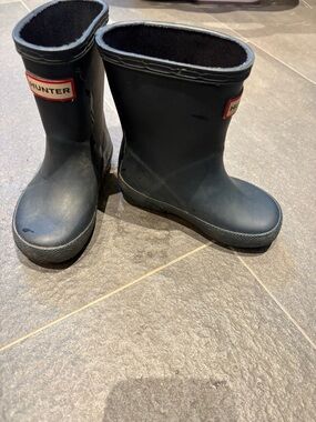 Hunter Toddler Navy Blue Rain Boots